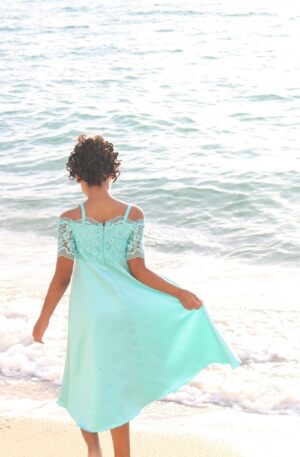 beach wedding girl dress