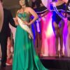 Miss Hispanic Teen winner wearing a teal gown