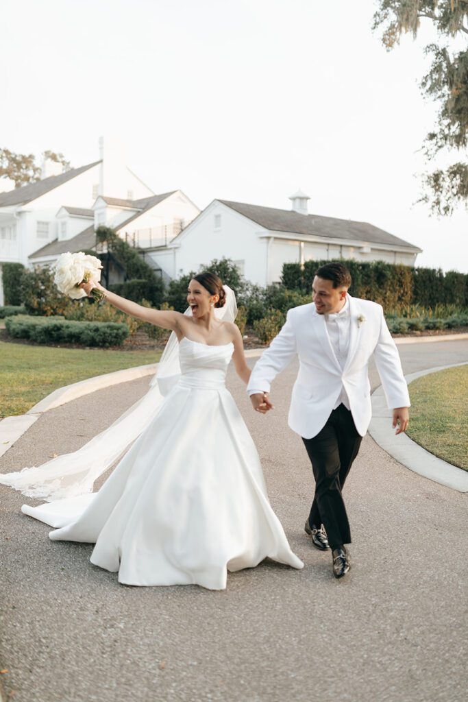 Beautiful a line wedding gown